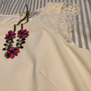 J. Crew Factory white shift dress